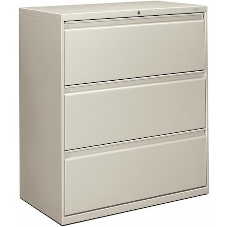 Hon HON 883LQ, 800 SERIES THREE-DRAWER LATERAL FILE, 36W X 19.25D X 40.88H, LIGHT GRAY HON883LQ